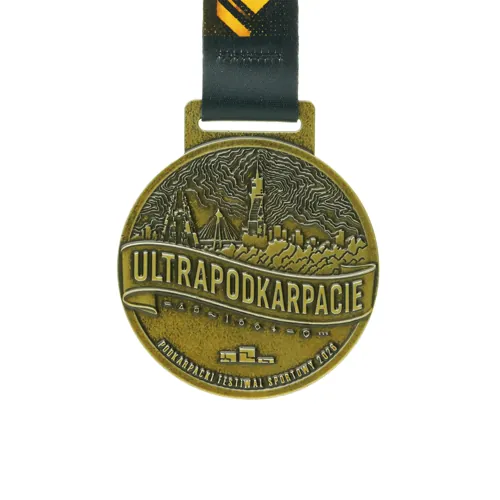 Custom cast sports medal — an award for runners and marathoners