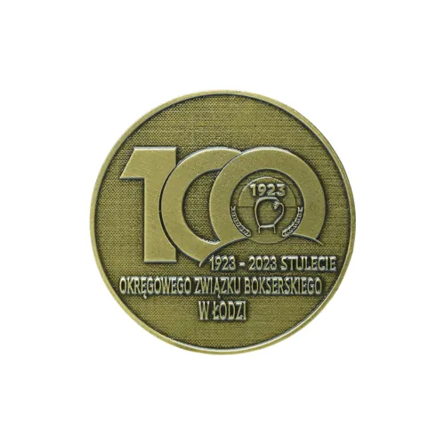 Custom collectible coin — a commemorative medal with electroplating