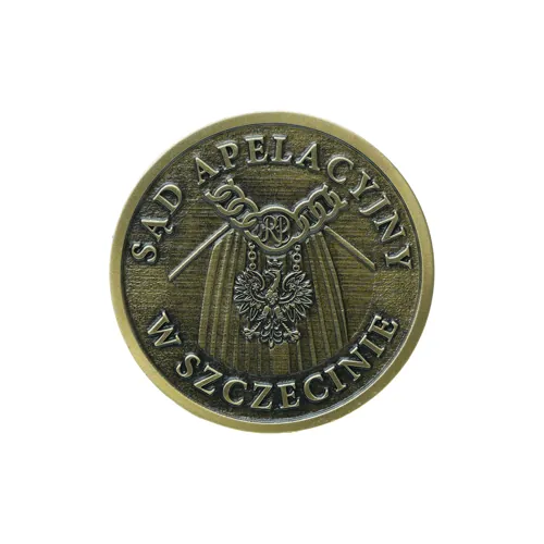 Metal coin with engraving — a gift for employees and business partners