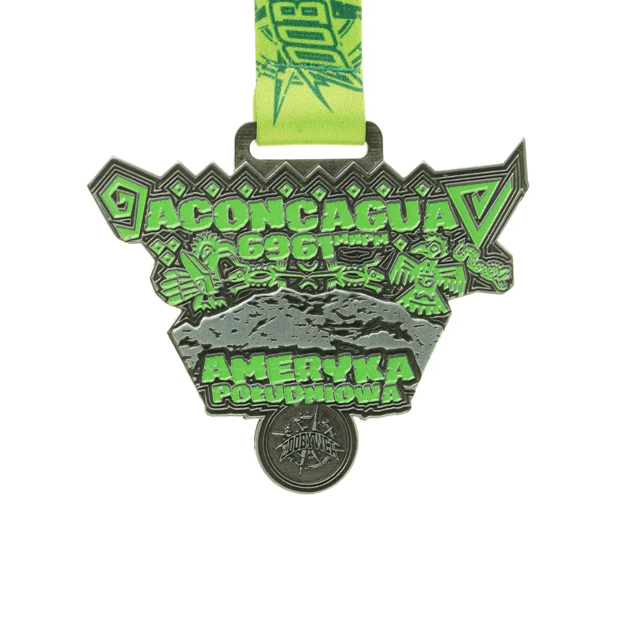 Running medals with ribbons — custom awards for race participants from Spinfactory