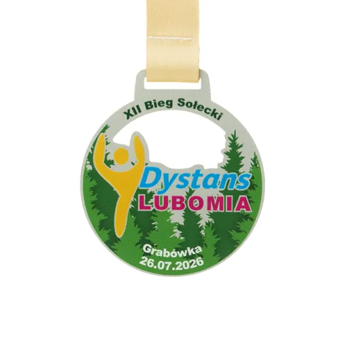 Laser-cut steel medal — a modern custom sports award