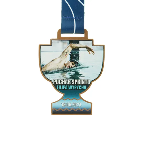 Steel medal with laser engraving — a durable trophy for sports competitions