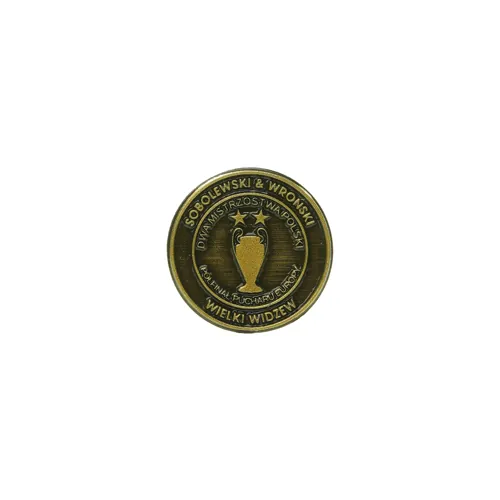 Pin with gold plating — an exclusive custom corporate badge