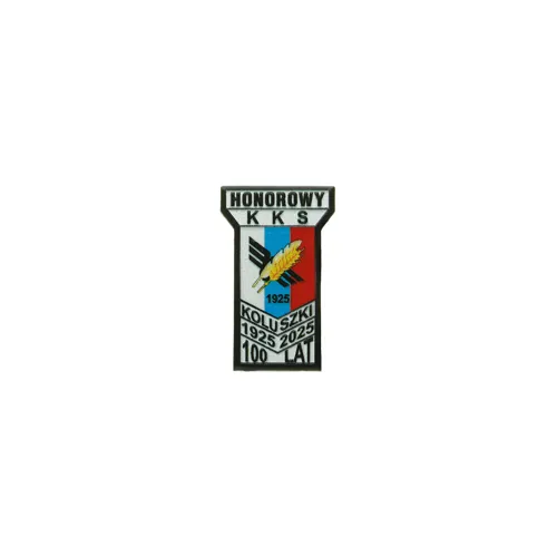 Corporate anniversary pin — a commemorative badge for a long-serving employee